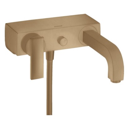 Axor Citterio Смеситель для ванны, настенный, цвет: шлифованная бронза