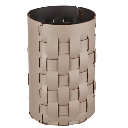 ADJ Корзина для мусора Bottega, D22xH35 см., цвет: капучино/шоколад
