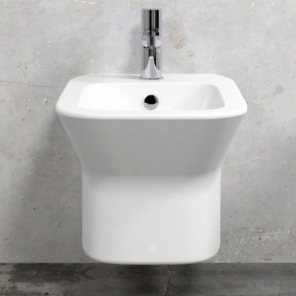 AZZURRA PRUA Биде подвесное 52х35х30 см c 1 отв, цвет: белый