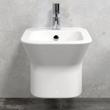 AZZURRA PRUA Биде подвесное 52х35х30 см c 1 отв, цвет: белый