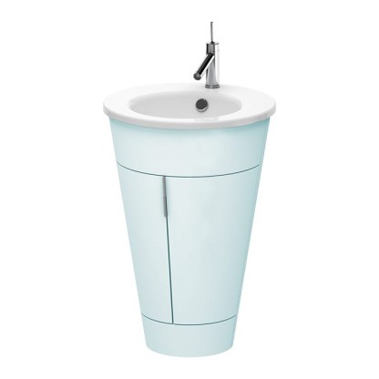 Duravit Starck 1 Тумба напольная 60x56xh82.5см, с раковиной , подсветка LED, цвет: light blue satin matt