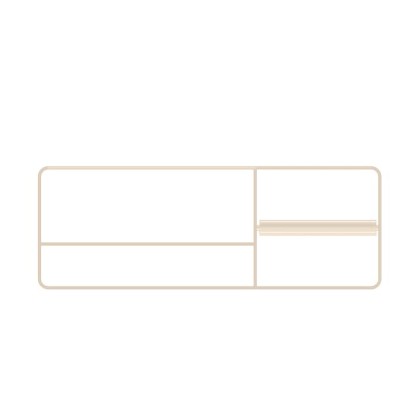 Bertocci Fly Релинг металлический 41 см для аксессуаров из композита, с полотенцедержателем и бумагодержателем, DX, подвесной, цвет: nichel mat