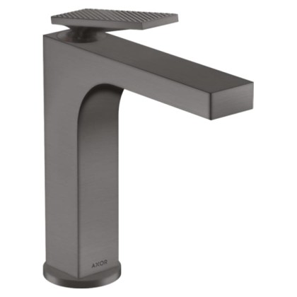 Axor Citterio Смеситель для раковины 160, на 1 отв., излив h: 16см, с текстурой, цвет: шлифованный черный хром
