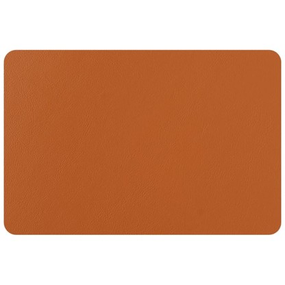 ADJ Плейсмат 45x30см., прямоугольный, натуральная кожа, цвет: коньяк/бордо