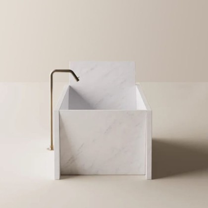 Agape Face a face Ванна 185х73х54/76.5см., отдельностоящая, с сифоном, цвет: Bianco Carrara