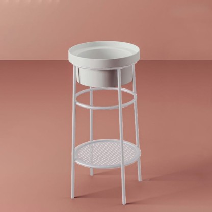 Artceram Fuori Scala Металическая структура ?38хh83см с раковиной, без отв., Fuori Scala ?40, напольный, цвет: белый матовый/белый глянцевый