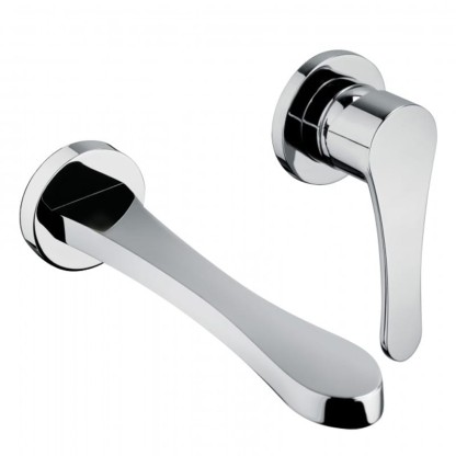 Bongio O'Clock Green Смеситель для раковины, настенный, цвет: хром