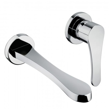 Bongio O'Clock Green Смеситель для раковины, настенный, цвет: хром