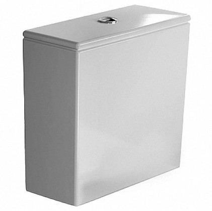 Duravit DuraStyle Бачок с механизмом двойного смыва, хром, 6/3л., для подключения справа или справа 39x17см, Цвет: Белый