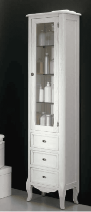 EBAN Rebecca Колонна 44x32x186h, 1 дверца  SX- петли слева, 3 ящика, напольная, цвет: bi decape