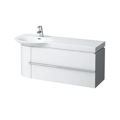 Laufen Palace Тумба, 1140x375x450 мм, с раковиной 1200х460х65 мм, с 1 отв под смеситель, цвет: белый матовый