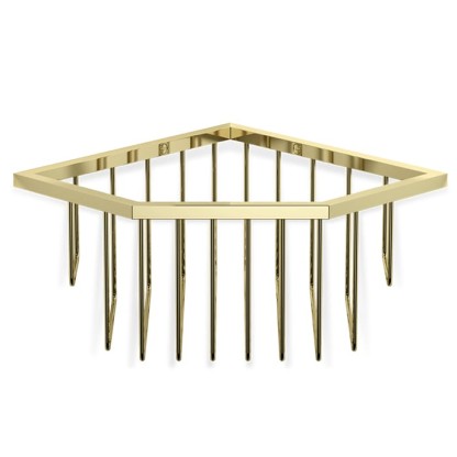 Decor Walther WA ECK1 Корзина универсальная 18x18x9.5см для душа, угловая, подвесная, цвет: золото