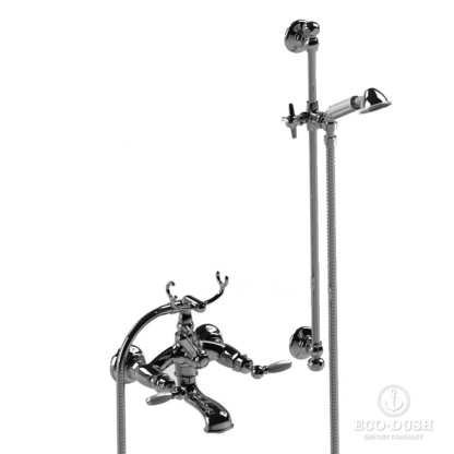 Stella Italica Leve Смеситель для ванны 3274/302/6 со штангой и ручным душем, цвет: хром