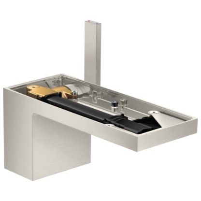 Axor MyEdition Смеситель для раковины 70, на 1 отв., без панели, цвет: сталь