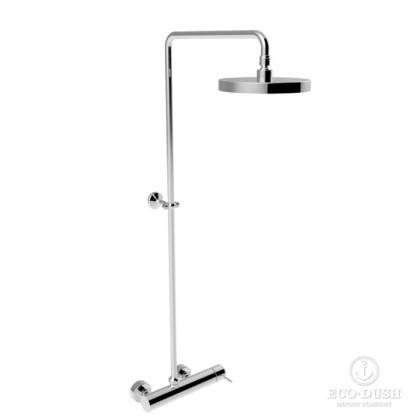 Stella Lucilla Душевой комплект 3283/301-200: смеситель, штанга+верхний душ 200мм, цвет: хром