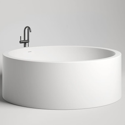 Salini Isola Ванна отдельностоящая 200x200x71 cм со встроенным сливом-переливом, каркасом, цвет: белый глянцевый