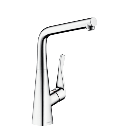 Hansgrohe Metris Смеситель  для кухни на 1 отв, поворотный и выдвижной излив, цвет: хром