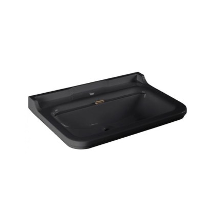 Kerasan Waldorf Раковина 80х55 см, 1 отв., керамическая, цвет: черный/золото