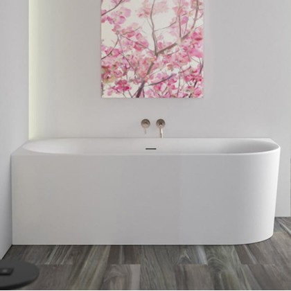 Knief Fresh Left Ванна угловая 180х80х60см., Dx, щелевой перелив slot в комплекте, цвет: белый