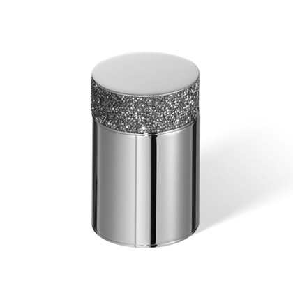 Decor Walther Rocks BMD1 Баночка универсальная 6.5x9.8см, с кристаллами Swarovski, настольная, цвет: хром