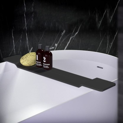 Knief Подставка на ванну 90х15х3 см, цвет: черный матовый