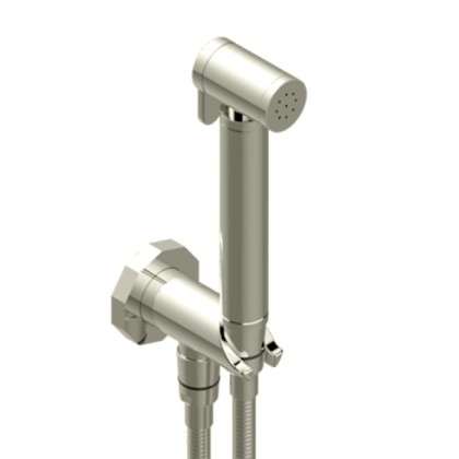 THG Les Ondes Гигиенический душ, с настенным держателем, подводом воды и шлангом 125см., цвет: Matt nickel