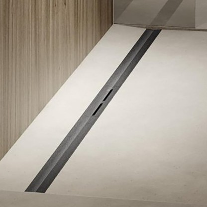 TECEdrainprofile Профиль для душа 120см, цвет: PVD Brushed stainless steel, black/сатин, черный