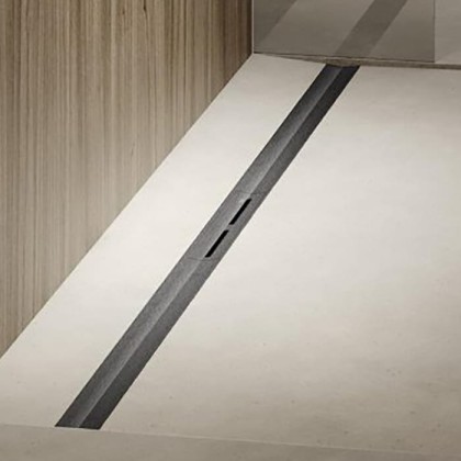 TECEdrainprofile Профиль для душа 120см, цвет: PVD Brushed stainless steel, black/сатин, черный