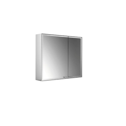 EMCO Prestige2 Зеркальный шкаф 63.9х78.7см., настенный, LED-подсветка, 2 двери, 2 полки, розетка, левый, с EMCO light system