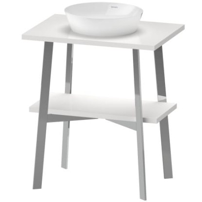 Duravit Cape Cod Консоль 80.5x70x48см напольная с раковиной, с 1 отв. под смеситель, с 1 полкой, цвет: белый глянцевый