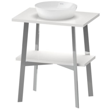 Duravit Cape Cod Консоль 80.5x70x48см напольная с раковиной, с 1 отв. под смеситель, с 1 полкой, цвет: белый глянцевый