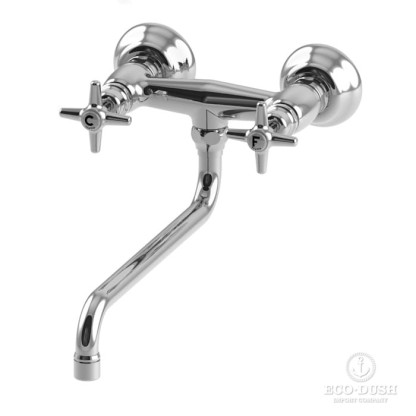 Stella Italica Смеситель для мойки настенный 3243/300, длина излива 300мм цвет: хром