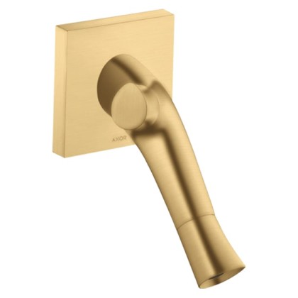 Axor Starck Organic Смеситель для раковины, встраиваемый, излив: 17.4см., цвет: шлифованное золото