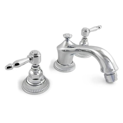 Nicolazzi Impero Смеситель для биде на 3 отверствия с донным клапаном, излив: 131 мм, цвет: хром