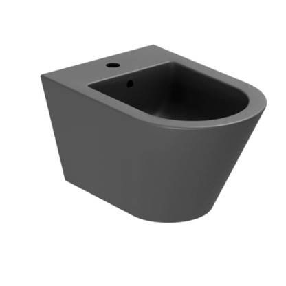Azzurra Forma Биде подвесное 54х37х34см , с 1 отв., цвет: Carbone