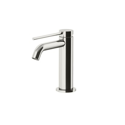 Gattoni Circle Two Смеситель для раковины на 1 отв., излив: 11.5см, с донным клапаном, цвет: никель