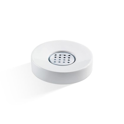 Decor Walther DW 603 Мыльница настольная, фарфор, цвет: белый / сталь полированная