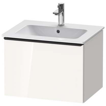 Duravit D-Neo Тумбочка подвесная 61х44x46.2см., раковина, 1 ящик, цвет: белый высокоглянцевый