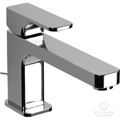 CISAL Cubic Смеситель однорычажный для раковины на 1 отверстие с донным клапаном, цвет: хром