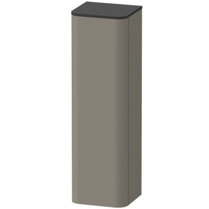 Duravit Happy D.2 Plus Пенал подвесной 133.6x40x36см 1 дверь, 3 стекл. полки, SX, цвет: stone grey satin matt