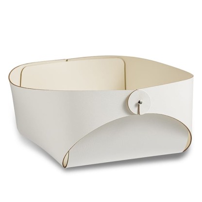 ADJ Корзинка Flora, 20x20xH9 см., цвет: белый/панна котта