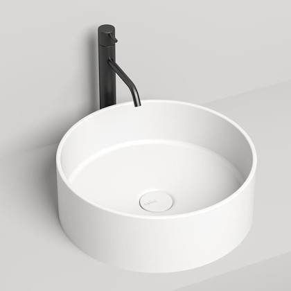 Salini Armonia Раковина накладная 45х45х15cм, без отв., без перелива, S-Stone, цвет: белый матовый