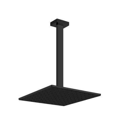 Gessi Rettangolo Верхний душ для потолочного крепления 300x300мм, высота от 115 до 1865мм, цвет: Black XL