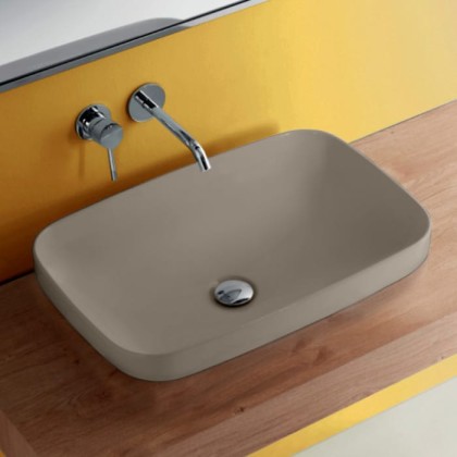 Kerasan Tribeca Раковина 60х38 см, без отв., встраиваемая/накладная, цвет: Nocciola