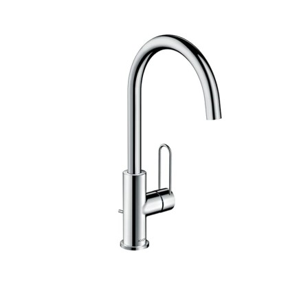 Axor Uno Смеситель для раковины 240, на 1 отв., излив 174мм, с донным клапаном, цвет: хром