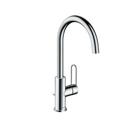 Axor Uno Смеситель для раковины 240, на 1 отв., излив 174мм, с донным клапаном, цвет: хром