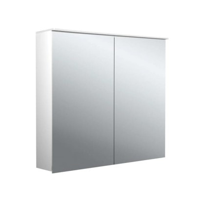 Emco Pure II Зеркальный шкаф 80см., с подсветкой  Lichtsegel, навесная модель, с подсв. для раковины, 2 дверка
