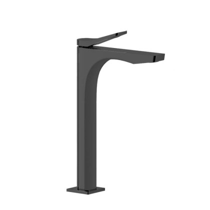 Gessi Rilievo Смеситель для раковины на 1 отв. без донного клапана h=297мм, излив 154мм , цвет: black XL