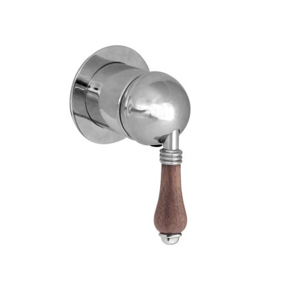 Nicolazzi Forest Встраиваемый смеситель для душа, 1 источник, ручки дерево, цвет: хром