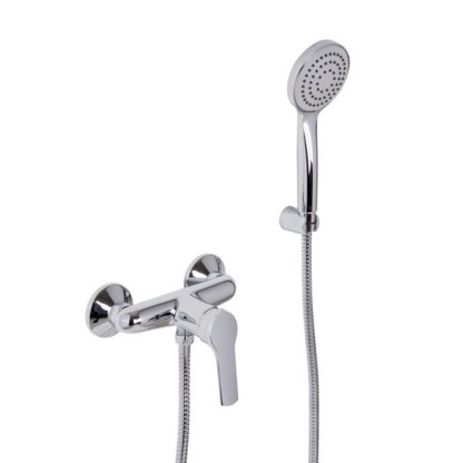 Carlo Frattini Serie 4 Смеситель для душа внешнего монтажа с душевым комплектом, цвет: хром